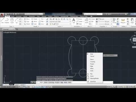 تعليم اوتوكاد 2014 : الدرس الثالث - التعديل Modify