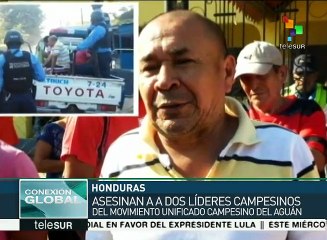 Indignación en Honduras tras el asesinato a dos líderes campesinos