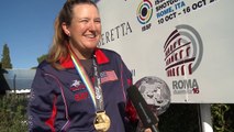 Interview with Kimberly RHODE (USA) - 2016 ISSF Shotgun World Cup Final in Rome (ITA)