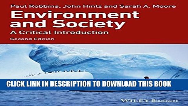 [DOWNLOAD]|[BOOK]} PDF Environment and Society: A Critical Introduction Collection BEST SELLER