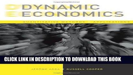 [DOWNLOAD]|[BOOK]} PDF Dynamic Economics: Quantitative Methods and Applications New BEST SELLER
