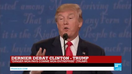 Présidentielle US - Dernier débat : Trump "Je n'ai rien fait. Je ne me suis même pas excusé devant ma femme"