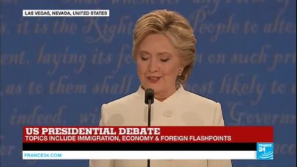 Hillary Clinton: "Trump started off with his dad as a millionaire, mine was a small business man!