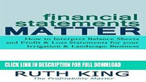 [PDF] Financial Statements Matter: How to Interpret Balance Sheets and Profit and Loss Statements