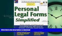 FAVORIT BOOK Personal Legal Forms Simplified: The Ultimate Guide to Personal Legal Forms READ EBOOK
