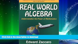 FAVORITE BOOK  Real World Algebra  PDF ONLINE