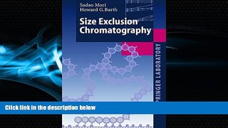 For you Size Exclusion Chromatography (Springer Laboratory)
