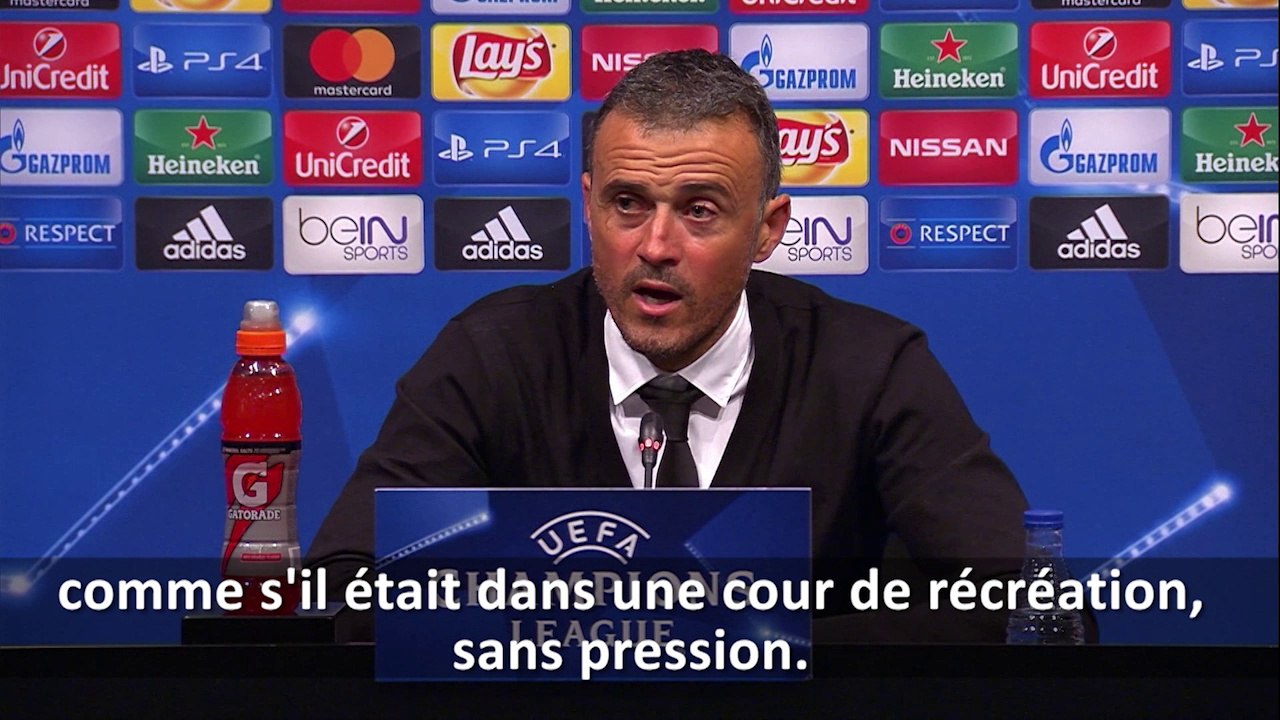 Luis Enrique : "Messi est comme dans une cour de récré"