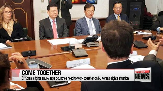 S. Korea's rights envoy says countries need to work together on N. Korea human rights
