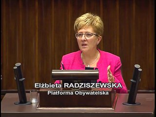 Poseł Elżbieta Radziszewska - Wystąpienie z dnia 19 pa�dziernika 2016 roku.