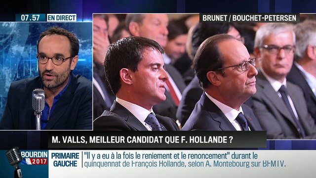 Brunet & Bouchet-Petersen: Manuel Valls serait-il un meilleur candidat que François Hollande ? - 20/10