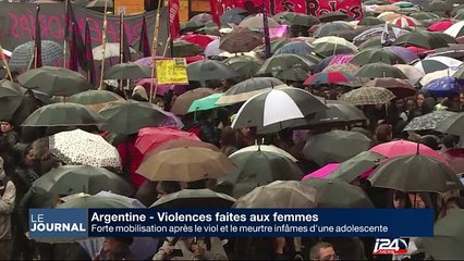 Forte mobilisation contre la violence faite aux femmes en Argentine