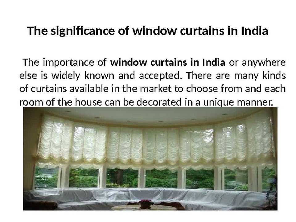 Window Curtains in India