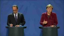 Merkel y Hollande exigen a Putin detener los crímenes de guerra en Alepo