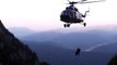 Sauvetage par hélicoptère en montagne, toujours impressionnant