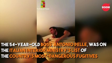 Mafia Boss Caught By Italian Police From Behind A Dresser