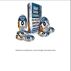 Adult Guitar Lessons