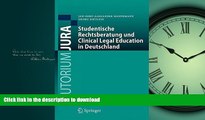 READ THE NEW BOOK Studentische Rechtsberatung und Clinical Legal Education in Deutschland