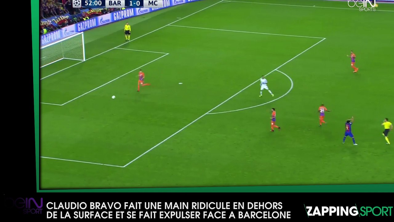 Claudio Bravo fait une main ridicule en dehors de la surface et se fait expulser face à Barcelone (vidéo)