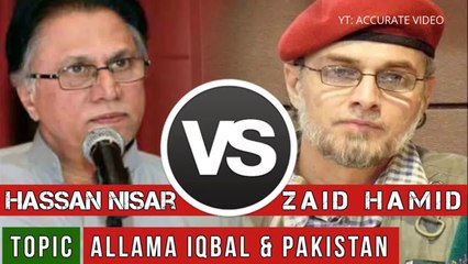 Hassan Nisar Debate With Zaid hamid - PAKISTAN -  INDIA