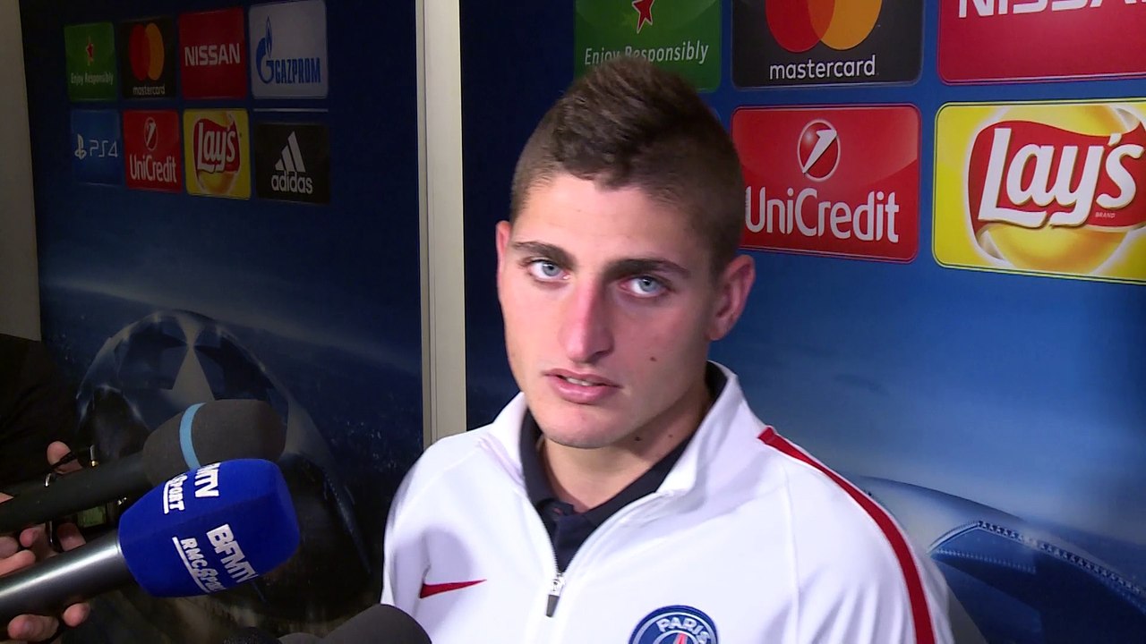 C1     Paris SG - F.C Bâle: réactions d'après match de Marco Verratti