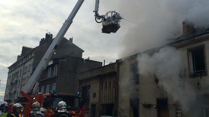 Incendie dans une maison squattée à Nantes