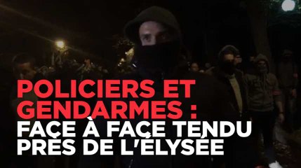 Echanges tendus entre policiers et gendarmes devant l'Elysée