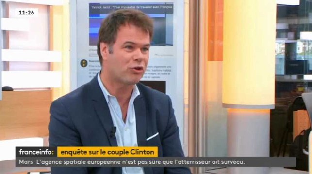 La question qui fâche du HuffPost à l'auteur d'un livre sur les Clinton sur Franceinfo
