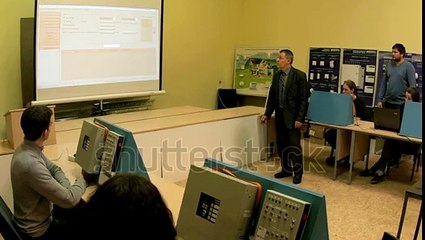stock-footage-st-petersburg-russia-march-lecture-for-students-in-the-management-class-of-printed-cir