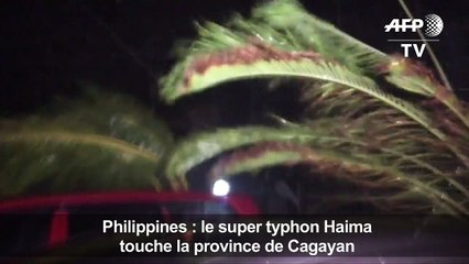 Le typhon Haima balaye les Philippines, au moins 4 morts