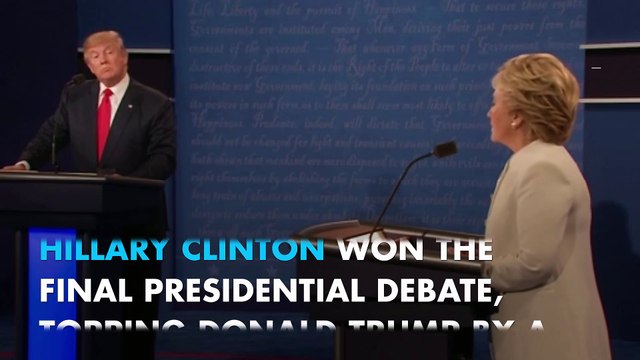 Hillary Clinton wins third presidential debate, poll suggests
