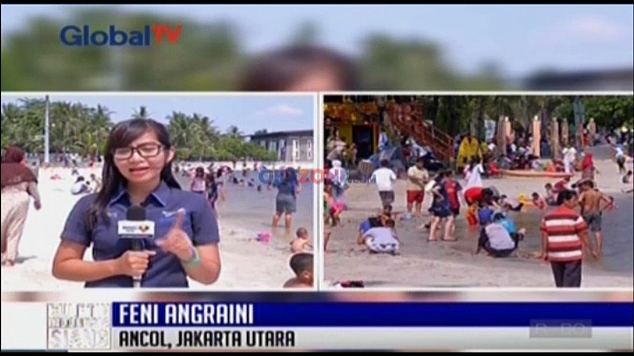 Pengunjung Padati Wisata Ancol