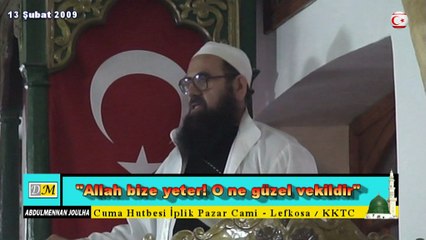 Allah bize yeter! O ne güzel vekildir. (dm)