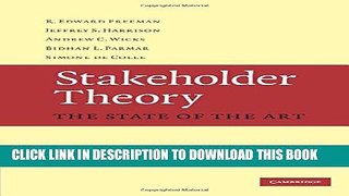 [PDF] Stakeholder Theory: The State of the Art Popular Collection