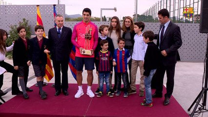 Lliurament Premi Aldo Rovira a Luis Suárez