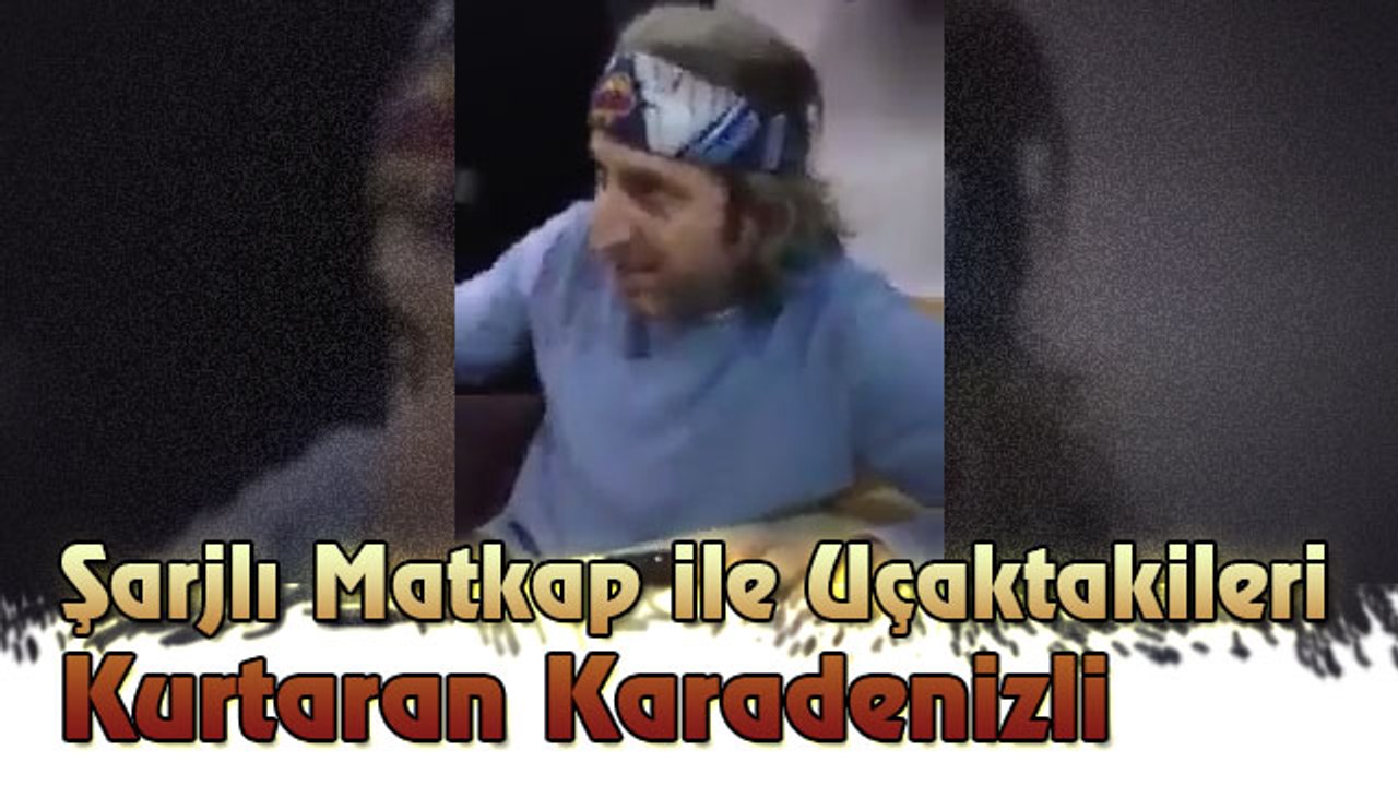 Şarjlı Matkap ile Uçaktakileri Kurtaran Karadenizli