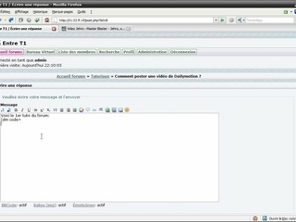 Tutoriel - Comment poster une vidéo de Dailymotion ?