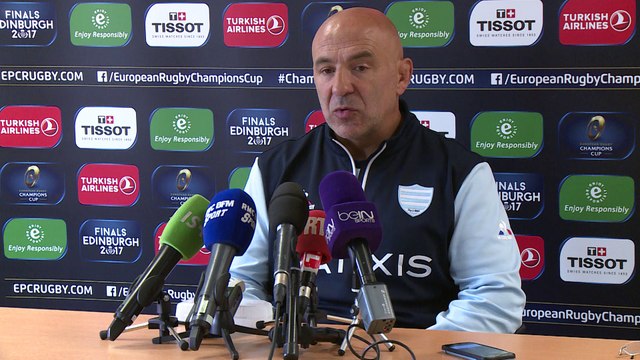 Champions cup Leicester Tigers - Racing 92: conférence d'avant match de Laurent Travers