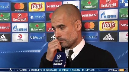 Barcelona vs Manchester City 4-0 Pep Guardiola Pre Match Interview