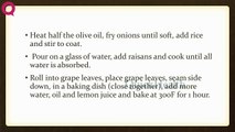 Vegetarian Stuffed Grape Leaves 1 | VEG RECIPES | EASY TO LEARN | QUICK RECIPES
