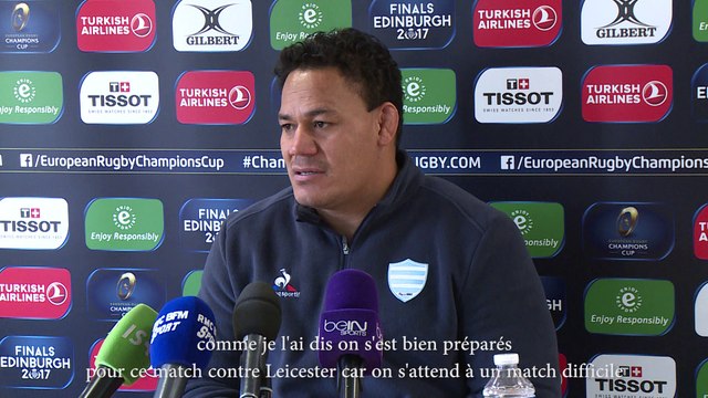 Champions cup Leicester Tigers - Racing 92: conférence d'avant match de Chris Masoe