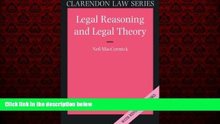 FREE DOWNLOAD  Legal Reasoning and Legal Theory (Clarendon Law Series)  BOOK ONLINE