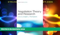 Big Deals  Negotiation Theory and Research (Frontiers of Social Psychology)  Full Read Most Wanted