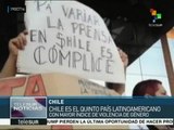 Multitudinaria marcha en Chile contra el feminicidio