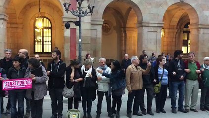 Concentració Forcadell davant Parlament