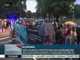 Alemania: refugiados protestan en Núremberg contra las deportaciones
