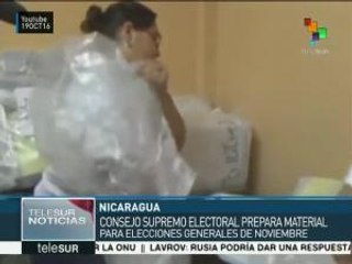 Nicaragua prepara material electoral para los comicios generales