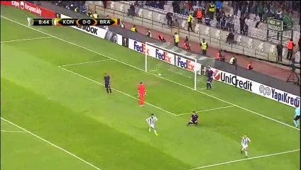 Deni Milosevic Goal HD - Konyaspor 1-0 Braga - 20-10-2016