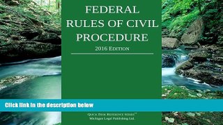 Books to Read  Federal Rules of Civil Procedure; 2016 Edition  Best Seller Books Best Seller