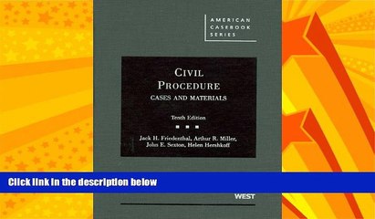 READ book  Civil Procedure, Cases and Materials, 10th (American Casebooks) (American Casebook